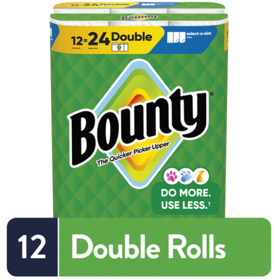 Bounty Select 12 Rolls 93 sheet = 27