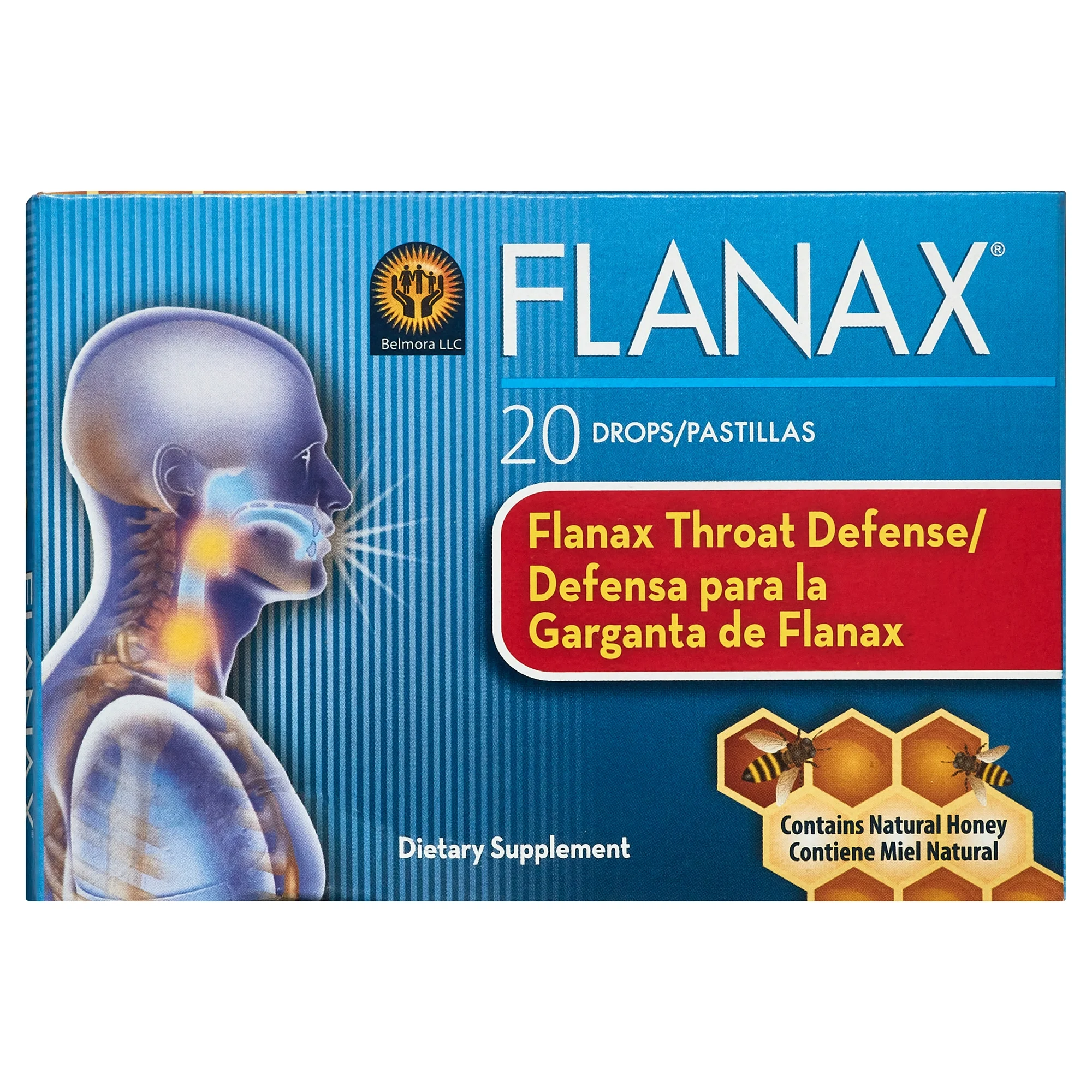 FLANAX Throat Drop 20ct x 3-pk