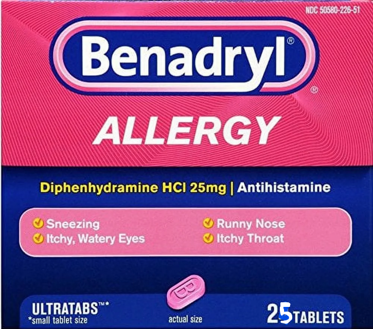 2pk BenadryI Allergy 25/cs