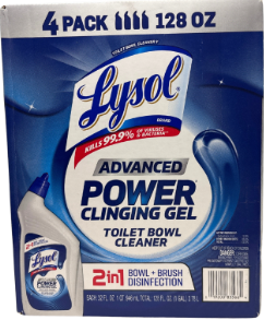 Lysol Advanced Toilet Bowl Cleaner 4 x 32oz
