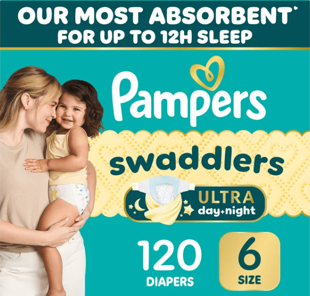 Pampers Swaddlers Ultra Diapers Sizes-6 120-Diapers