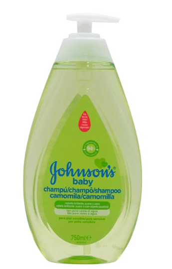 Johnson’s Baby Shampoo Camomila (green) – 6 x 750ml